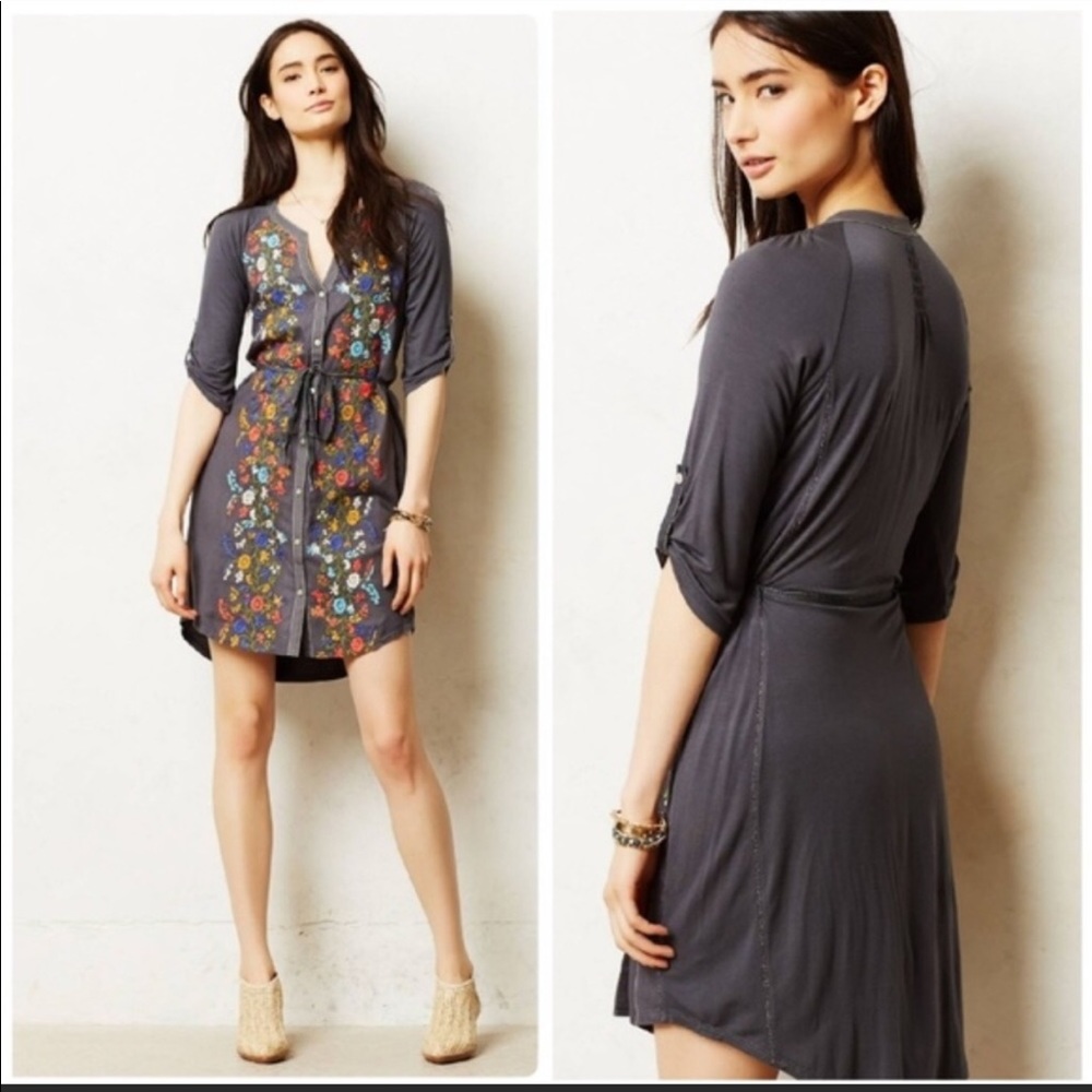 Anthropologie TINY NWT Gathered Vines Tunic Dress